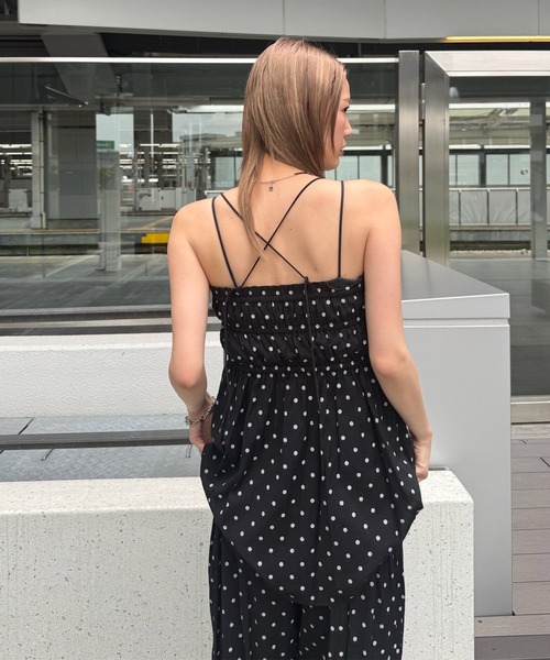Ameri（アメリ） セットアップ 夏 DOT SHARRING RELAX SET UP