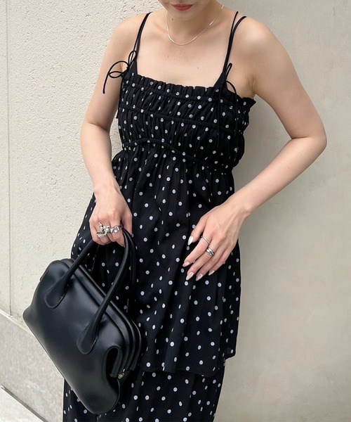 Ameri（アメリ） セットアップ 夏 DOT SHARRING RELAX SET UP