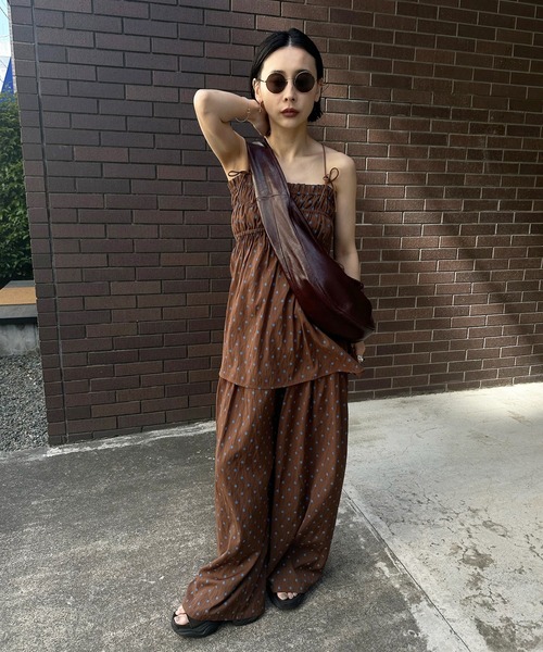 Ameri（アメリ） セットアップ 夏 DOT SHARRING RELAX SET UP