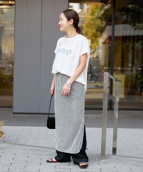 「RIDING HIGH」 半袖Tシャツ FREE サックスブルー レディース_画像3