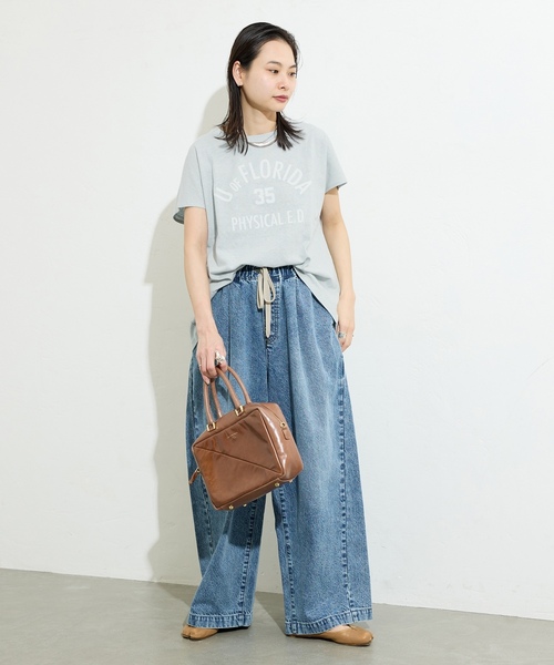 「RIDING HIGH」 半袖Tシャツ FREE サックスブルー レディース_画像5