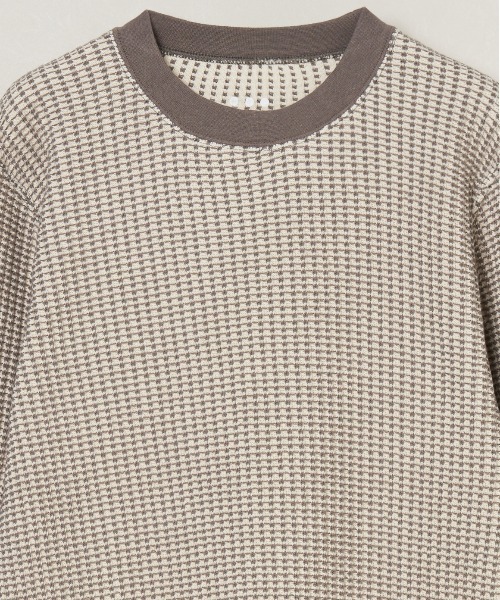 「three dots」 長袖Tシャツ SMALL グレー系その他 メンズ_画像4