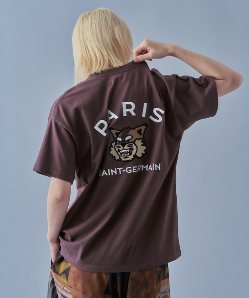 tシャツ 「Paris Saint-Germain」カレッジロゴ刺しゅう Tシャツ メンズ