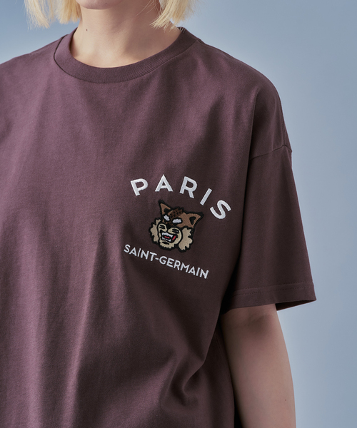 tシャツ 「Paris Saint-Germain」カレッジロゴ刺しゅう Tシャツ メンズ