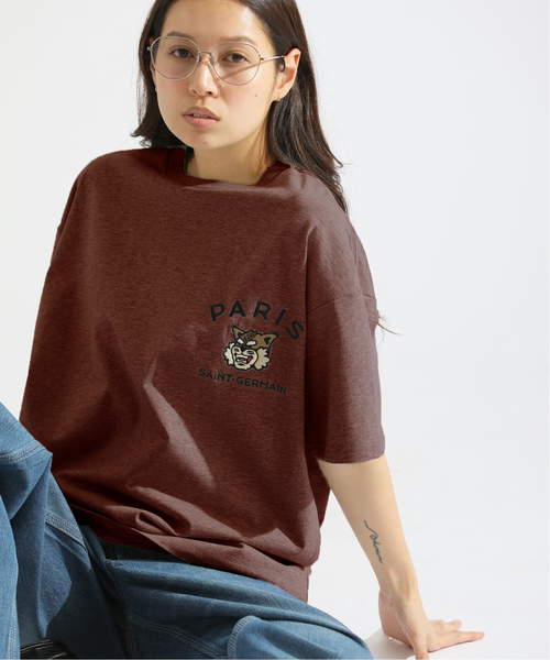 tシャツ 「Paris Saint-Germain」カレッジロゴ刺しゅう Tシャツ メンズ