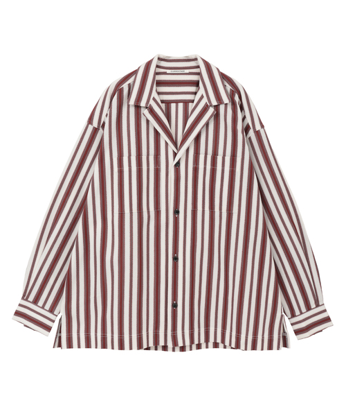 シャツ Multi stripe open collar shirt(MEN'S) メンズ