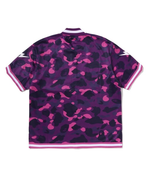 A BATHING APE（アベイシングエイプ） シャツ COLOR CAMO MESH WARM UP