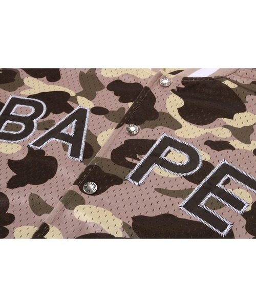 A BATHING APE（アベイシングエイプ） シャツ COLOR CAMO MESH WARM UP