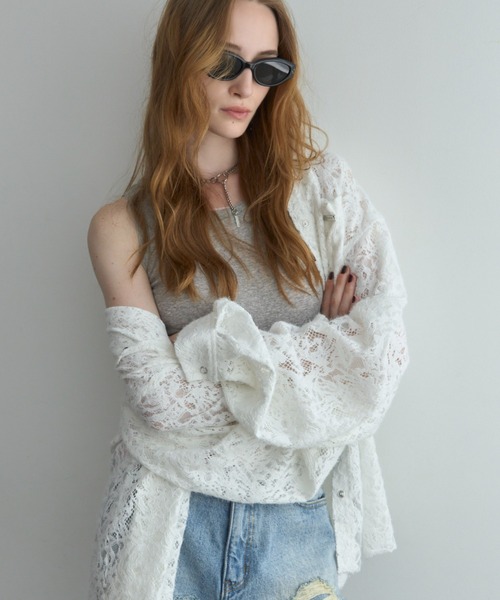 JOSE MOON（ジョゼムーン） ブラウス シャツ HOODIE LACE SHIRTS 