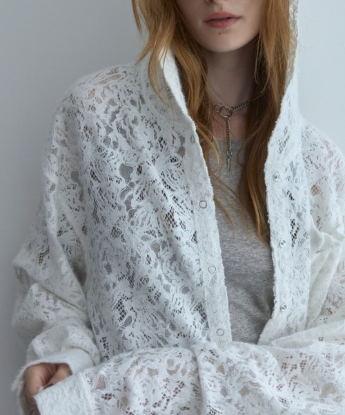 JOSE MOON（ジョゼムーン） ブラウス シャツ HOODIE LACE SHIRTS 