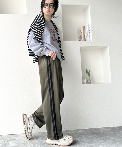 「Java」 ジャージパンツ MEDIUM グリーン レディース_画像5