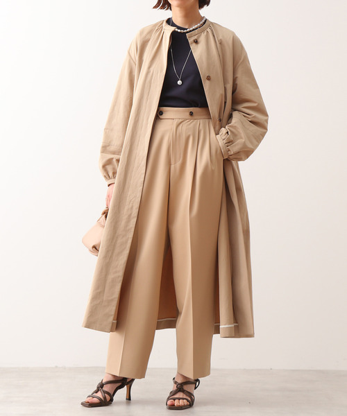 新作2022 パンツ スラックス martinique/タックワイドテーパードパンツ ZOZOTOWN PayPayモール店 - 通販 - PayPayモール 新品超激安