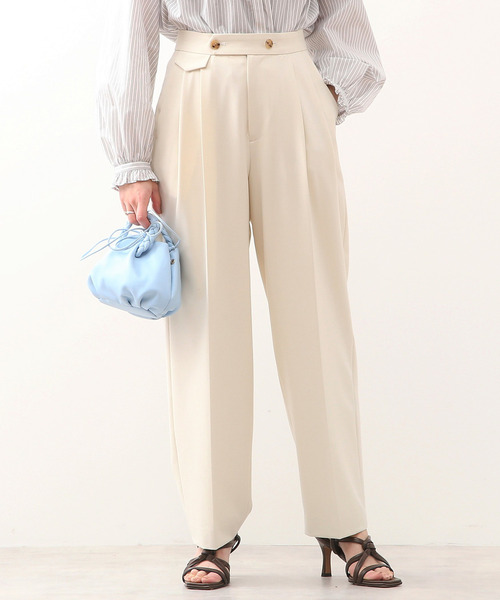 新作2022 パンツ スラックス martinique/タックワイドテーパードパンツ ZOZOTOWN PayPayモール店 - 通販 - PayPayモール 新品超激安
