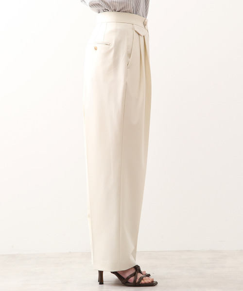 新作2022 パンツ スラックス martinique/タックワイドテーパードパンツ ZOZOTOWN PayPayモール店 - 通販 - PayPayモール 新品超激安