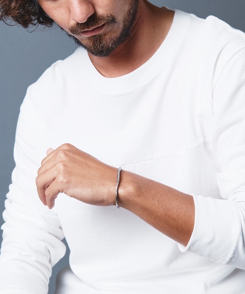 50 割引free シルバー ゴールド人気の春夏 バングル Gild Undulate Bangle Large シルバー タタキ バングル メンズアクセサリー 腕時計 アクセサリー ファッションfreeシルバーゴールド Littlestaruc Com