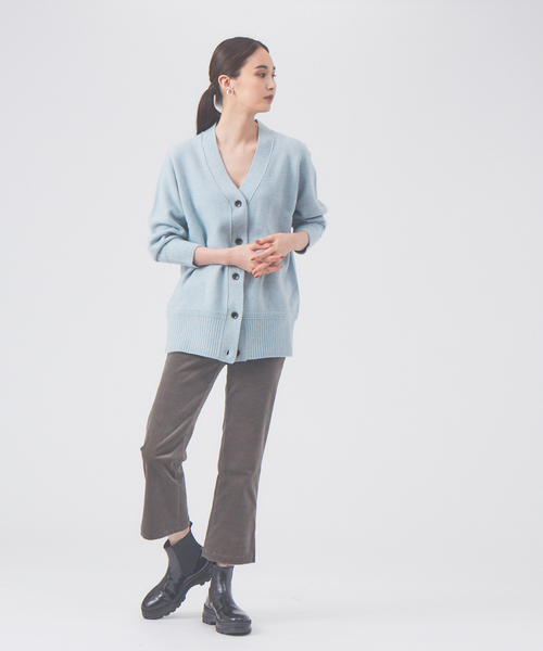 qualite（カリテ） パンツ セミストレートコールパンツ レディース