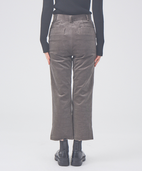 qualite（カリテ） パンツ セミストレートコールパンツ レディース