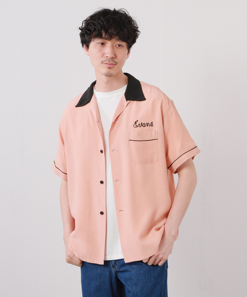 STYLE EYES シャツ / PIPING RAYON ボーリングシャツ SE38833