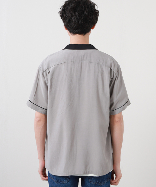 STYLE EYES シャツ / PIPING RAYON ボーリングシャツ SE38833