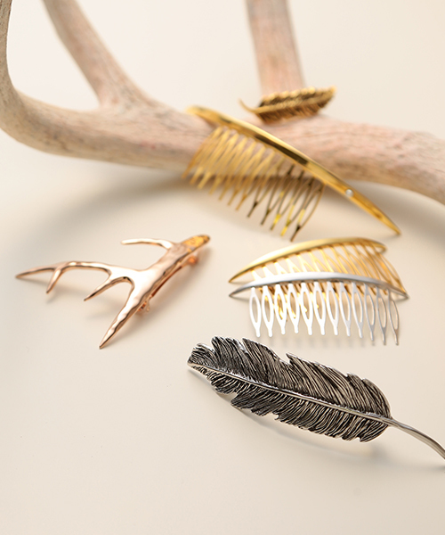 メーカー包装済 ヘアクリップ Pluie フェザー ヘア バレッタ 限定製作 Www Schoolmela Org