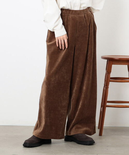 パンツ ベロア ワイドパンツ レディース : ZOZOTOWN Yahoo!店