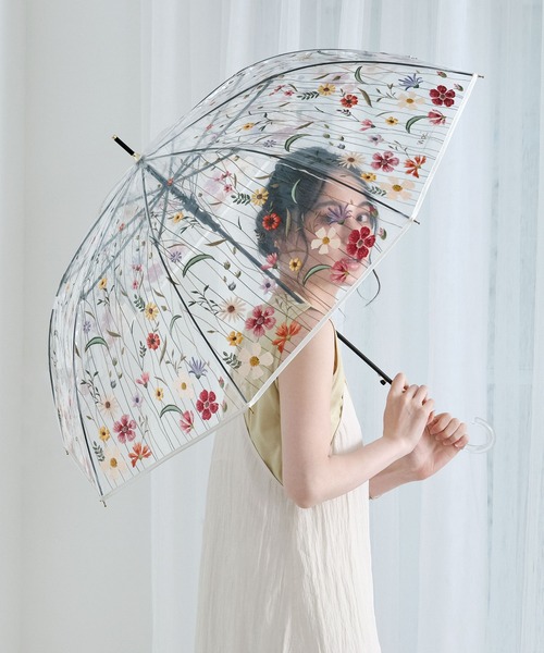 刺繍傘 レディース傘 婦人傘 アンティーク傘 傘 折りたたみ傘 晴雨兼用 日傘 刺繍[品番：DSSW0004812