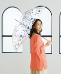 傘 「ビニール傘」刺繍風アンブレラ 雨傘 長傘...の詳細画像3