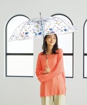 傘 「ビニール傘」刺繍風アンブレラ 雨傘 長傘...の詳細画像2