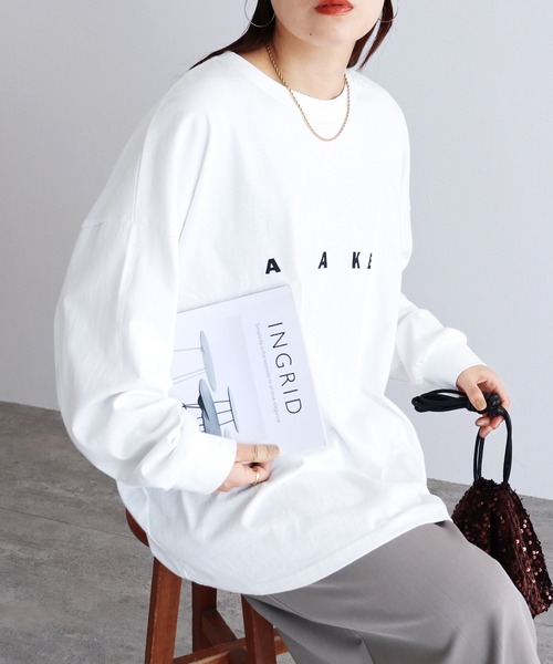 tシャツ オーバーサイズロゴロンT レディース reca tシャツ ゆるっとルーズ感！オーバーサイズロゴロンT
