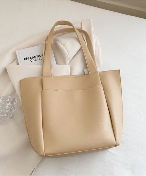 トートバッグ シンプルな大容量トートバッグ レディース : ZOZOTOWN