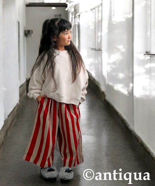 かしわ天　ストライプ Vintage Stripe 切替え前開きワンピース | ITEM | Vlas blomme