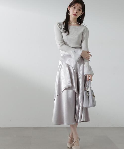 PROPORTION BODY DRESSING スカート シャイニーアシメスカート
