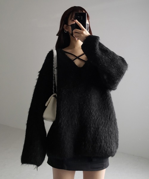 me+em select（ミームセレクト） ニット セーター 「 5color 」クロス