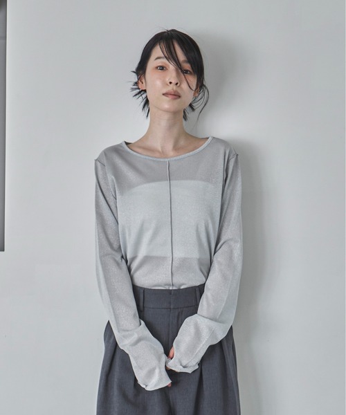feepur tシャツ ラメシアートップス レディース : ZOZOTOWN