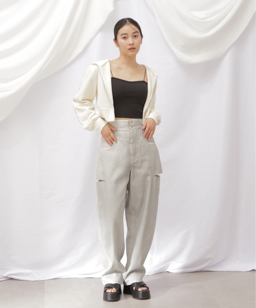 Jillby JILLSTUART スタイルアップカットアウトデニム ◇スタイルアップサイドカットデニム（デニムパンツ）｜JILL by