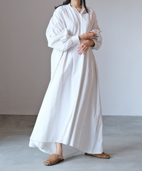 AKTE」 ドルマンスリーブワンピース FREE ホワイト レディース  