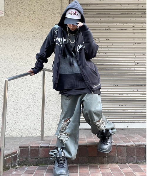XU セーター ニット 「Never mind the XU」thermal knit / 「ネバー