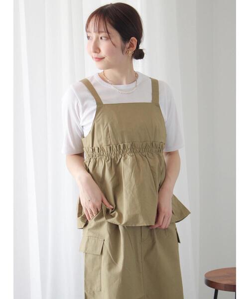 Te chichi TERRASSE ブラウス シャツ 「セットアップ可」ミリタリー