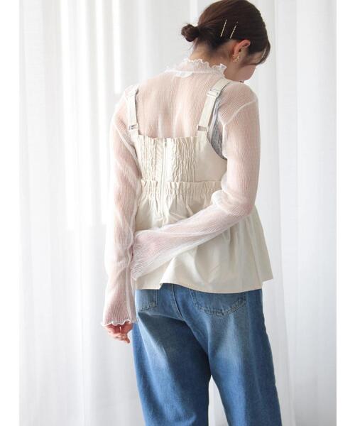 Te chichi TERRASSE ブラウス シャツ 「セットアップ可」ミリタリー