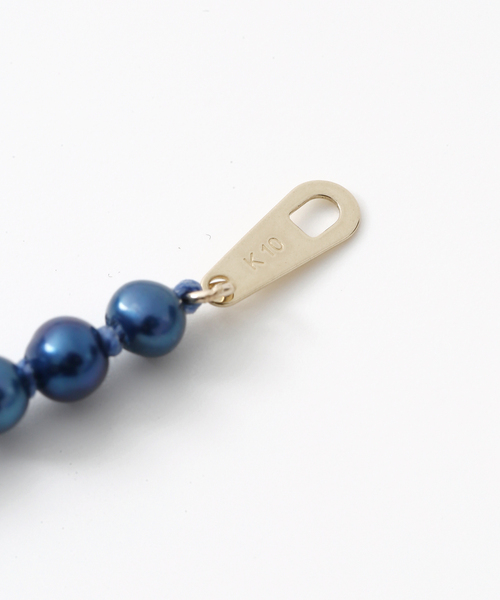 Lilas ネックレス インディゴパール3mm60cmネックレス K10 レディース