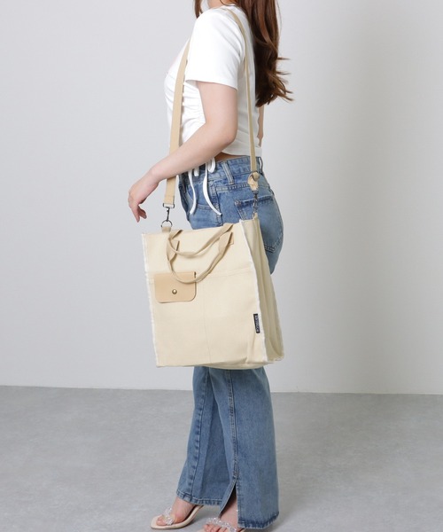 Lace Ladies（レースレディース） トートバッグ 異素材ミックス 2WAY