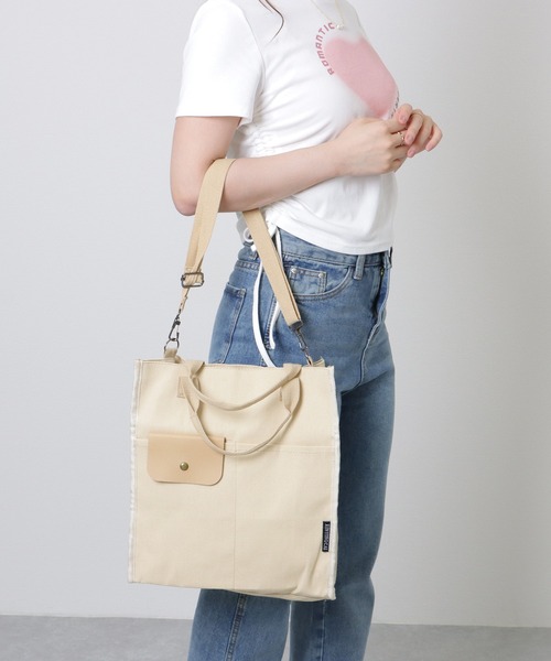 Lace Ladies（レースレディース） トートバッグ 異素材ミックス 2WAY
