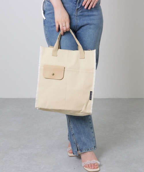 Lace Ladies（レースレディース） トートバッグ 異素材ミックス 2WAY