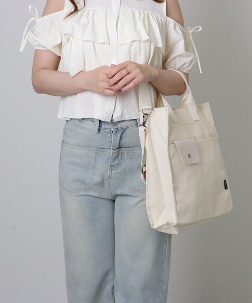 ハンドメイド　四角繋ぎ　レース　　バック Lace Ladies（レースレディース） トートバッグ 異素材ミックス 2WAY