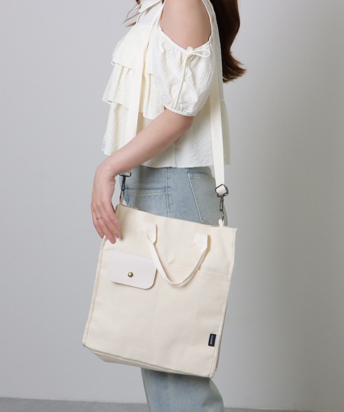 Lace Ladies（レースレディース） トートバッグ 異素材ミックス 2WAY