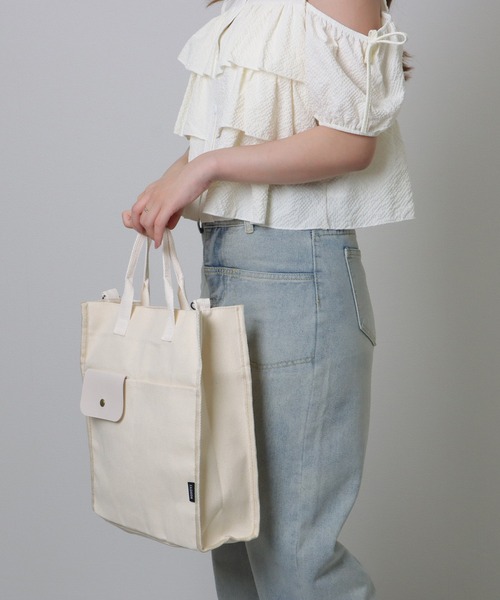 ハンドメイド　四角繋ぎ　レース　　バック Lace Ladies（レースレディース） トートバッグ 異素材ミックス 2WAY