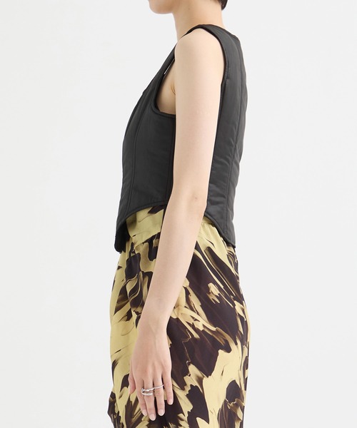 「JOHN LAWRENCE SULLIVAN/ジョンローレンスサリバン」TAFFETAS BUSTIER TOP レディース JOHN LAWRENCE SULLIVAN 「JOHN SULLIVAN/ジョンローレンス