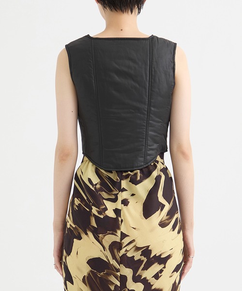 「JOHN LAWRENCE SULLIVAN/ジョンローレンスサリバン」TAFFETAS BUSTIER TOP レディース JOHN LAWRENCE SULLIVAN 「JOHN SULLIVAN/ジョンローレンス