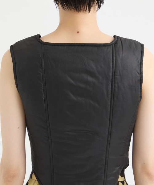 「JOHN LAWRENCE SULLIVAN/ジョンローレンスサリバン」TAFFETAS BUSTIER TOP レディース JOHN LAWRENCE SULLIVAN 「JOHN SULLIVAN/ジョンローレンス
