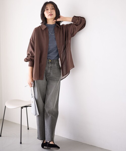 ANY（エニィ） ブラウス シャツ シアーシャツ レディース : ZOZOTOWN
